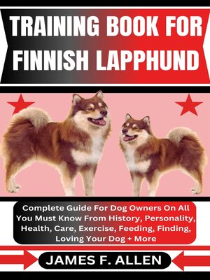cover image of TRAINING BOOK FOR FINNISH LAPPHUND